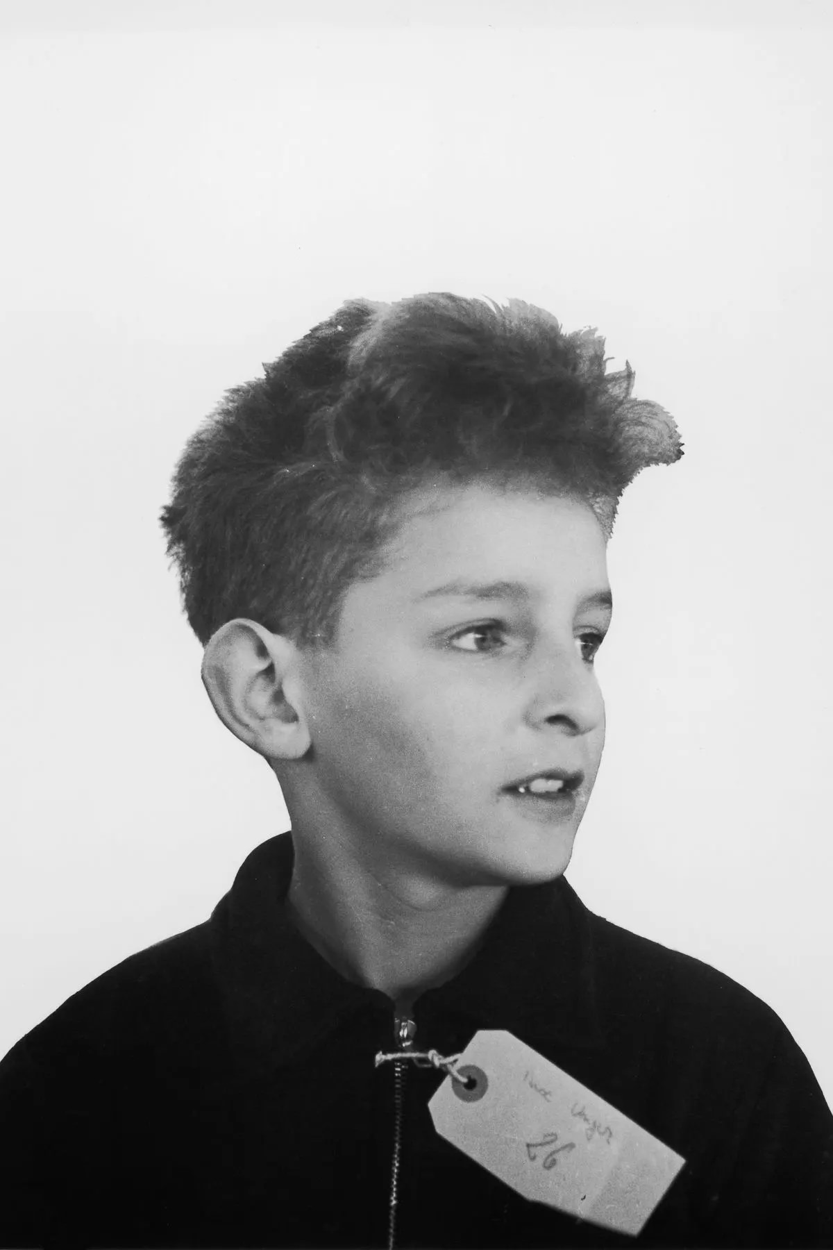 #9 Young refugee Max Unger arrives at the Dovercourt holiday camp.