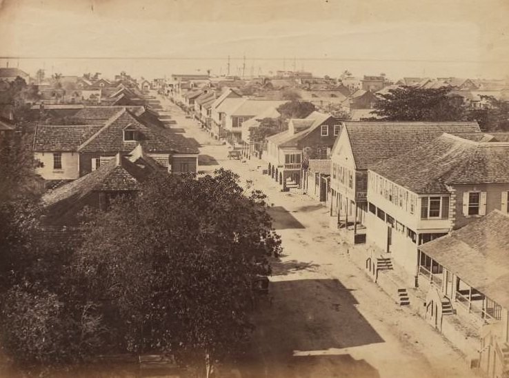 #20 General view of street in Kingston, 1870s