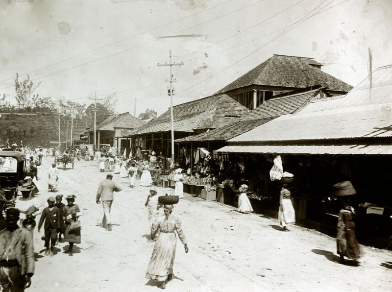 #37 The market, Kingston, Jamaica, 1890