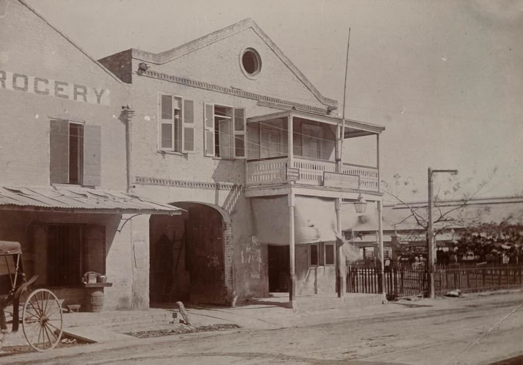 #13 Building belonging to Jamaica Street Car Company, 1895