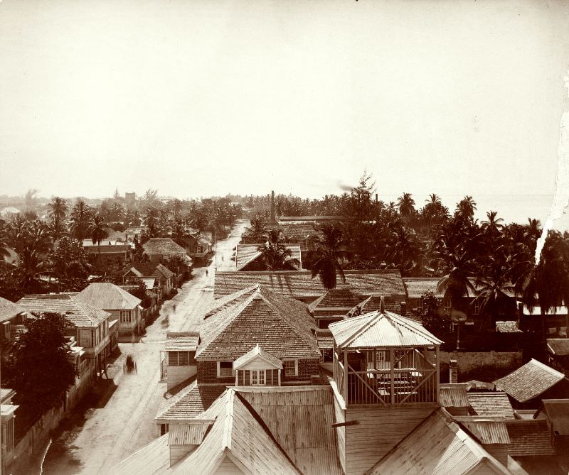 #67 Kingston, looking east, Jamaica, 1890