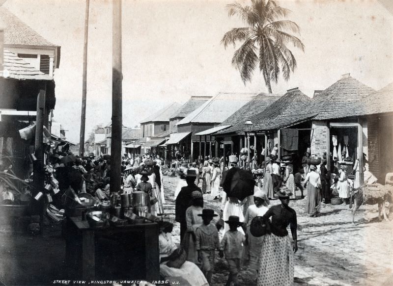 #52 Kingston street scenes, Jamaica, 1891