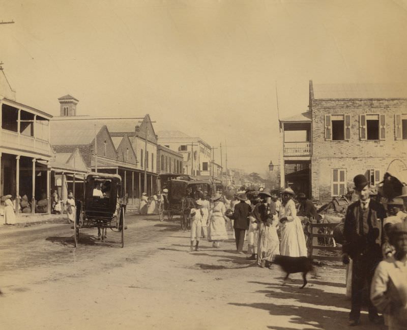 #53 Kingston street scenes, Jamaica, 1891