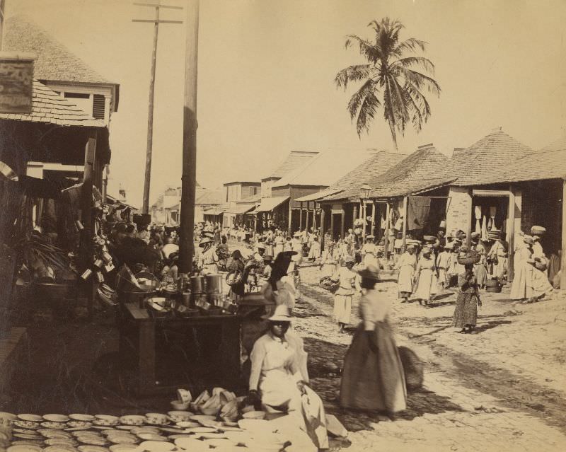 #54 Kingston street scenes, Jamaica, 1891
