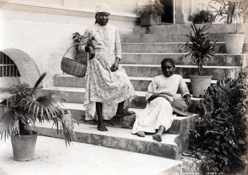 #56 Negro girls, Kingston, Jamaica, 1891