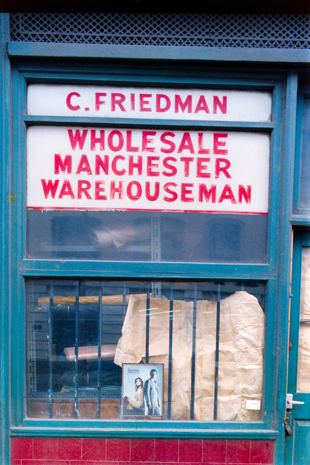 #29 C Friedman, Wholesale, Manchester, Warehouseman, Commercial Road, Spitalfields, Tower Hamlets, 1986