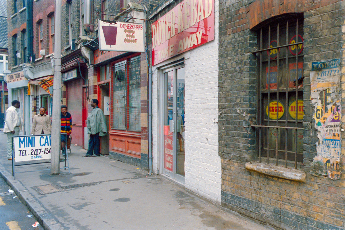 #40 Shops, Spitalfields, Tower Hamlets, 1986