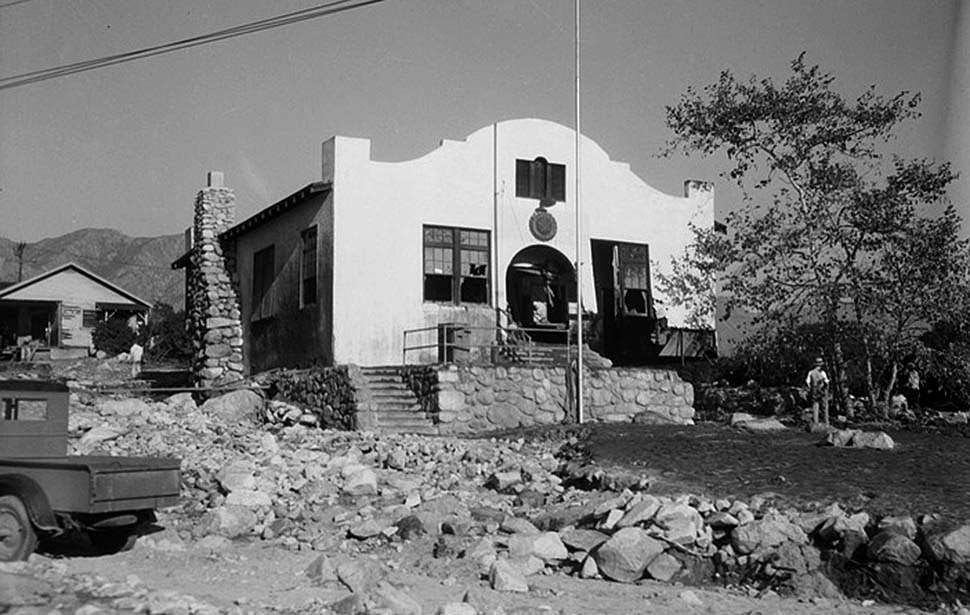 #10 The American Legion Hall in Montrose following the New Year’s Eve flood in which a dozen people were reported killed, 1934