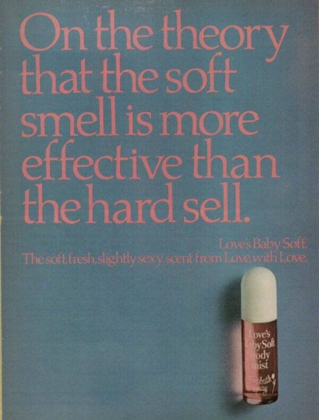 &;Because innocence is sexier than you think&;: Vintage Ads of Love&;s Baby Soft Perfumes from the 1970s and 1980s