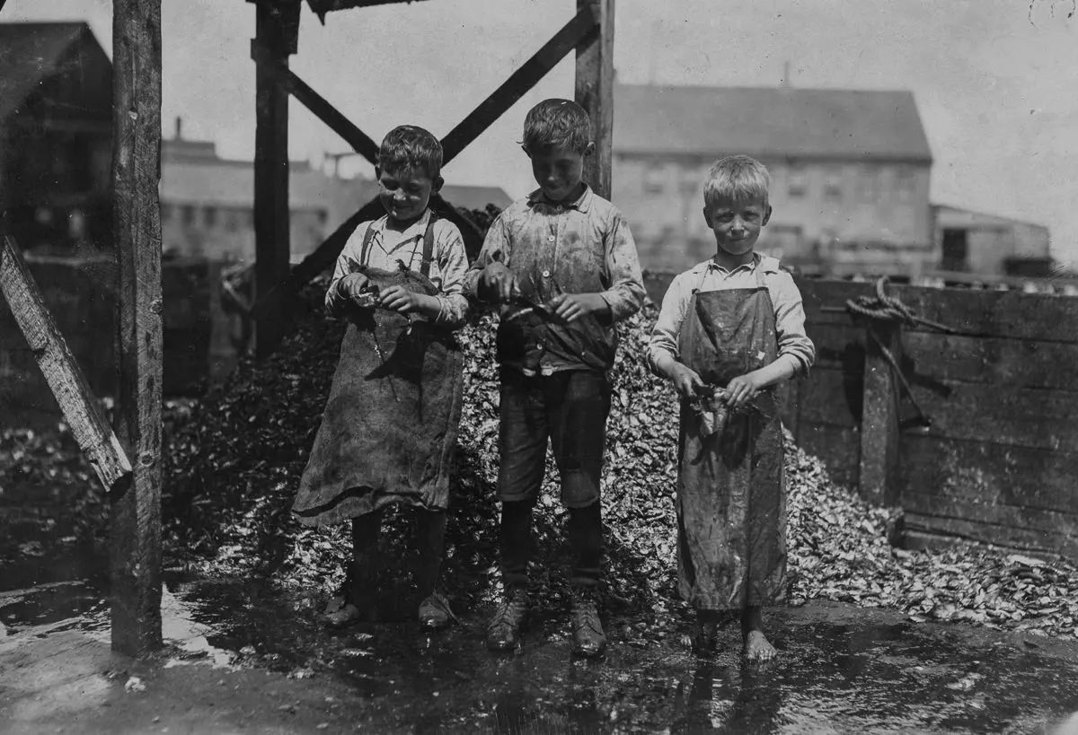 #10 Three cutters in Factory #7, Seacoast Canning Co., Eastport, Me.