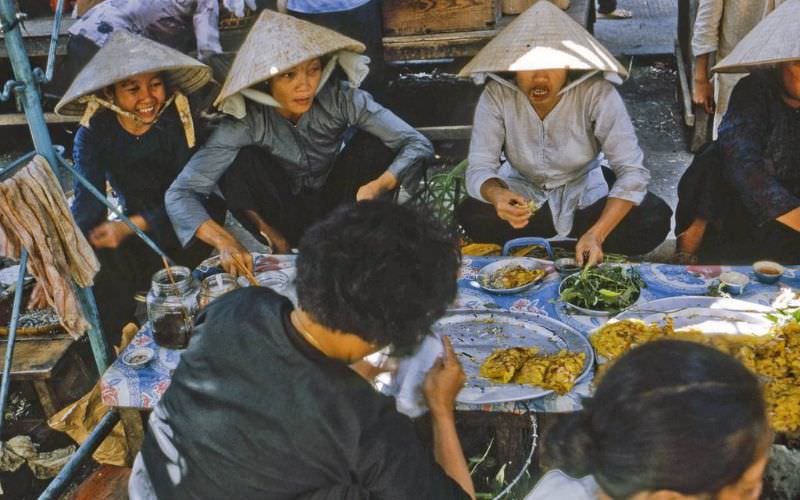 #5 Busy with mid-day shoppers at the My Tho market