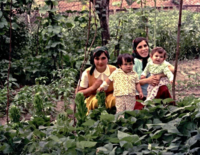 #38 Zeliha, Azize and daughters, Polyanovo, Bulgaria, 1976