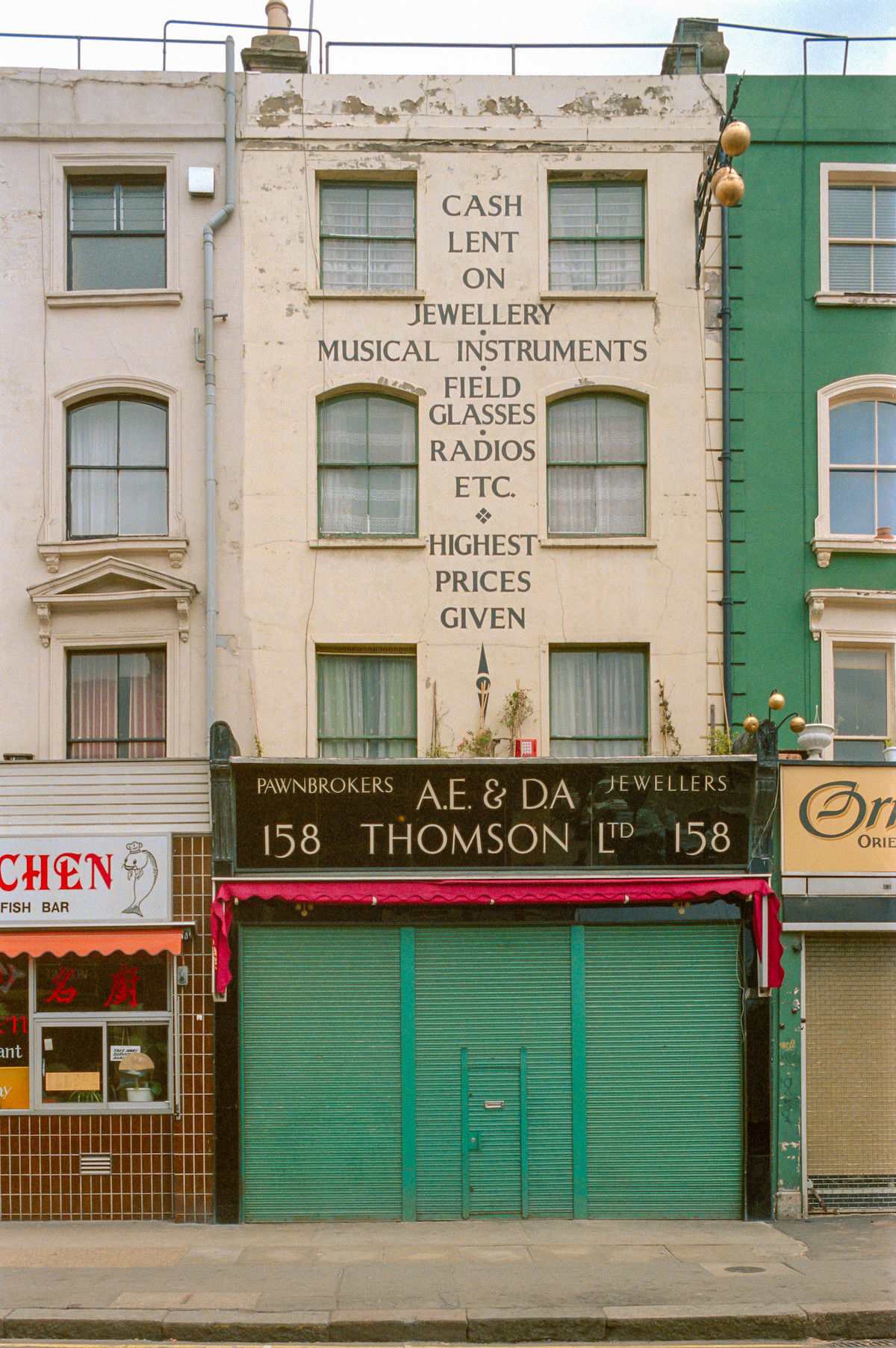 #31 A E & D A Thomson, Pawnbrokers, 158, Portobello Road
