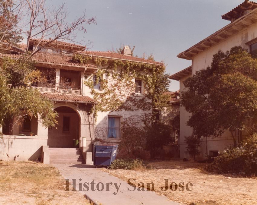 #84 Hayes Mansion exterior, before renovation, 1980