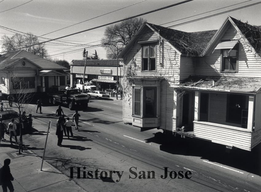#88 Historic Homes being moved to Kelley Park, 1987