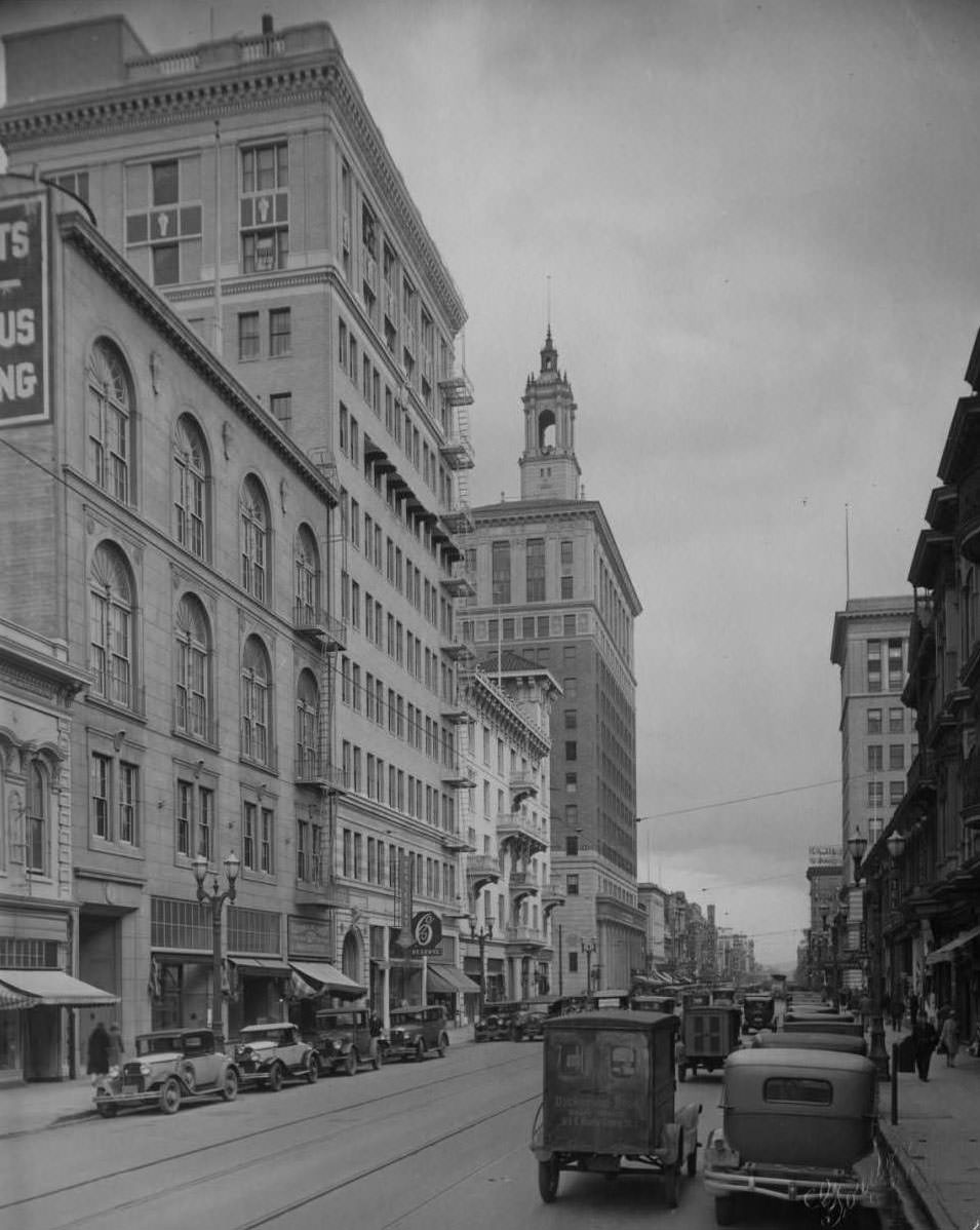 #133 North First Street looking south, 1928