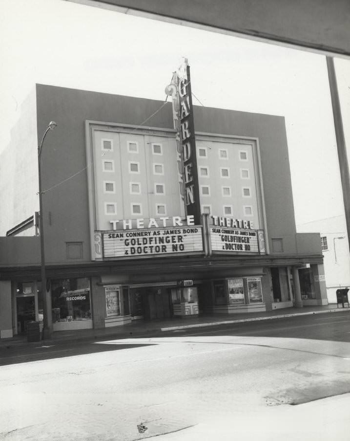 #13 Garden Theatre, Lincoln Avenue in Willow Glen district of San Jose, 1966