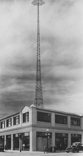 #23 Radio antenna on top of building, San Jose, 1925