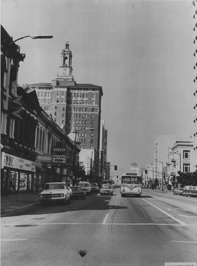 #30 Santa Clara St. looking west from Third St., 1980