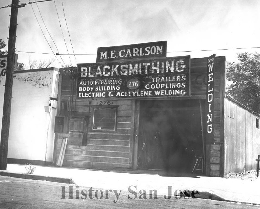 #25 Ericson’s Blacksmith Shop (M. E. Carlson Blacksmithing), 1970