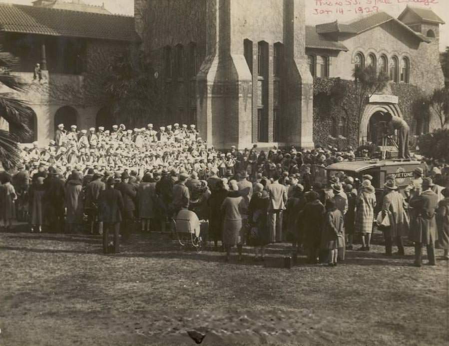 #33 Olmstead Band playing at San Jose, 1929