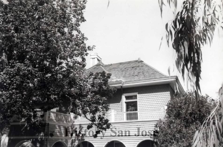 #63 View of the second floor of the main house, 1986