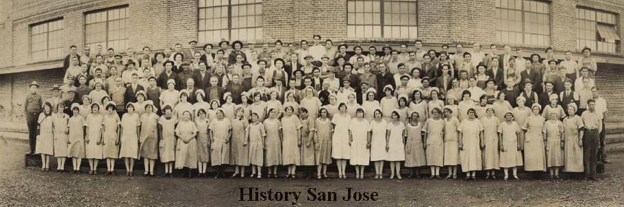 #55 Del Monte Plant 51 Cannery Workers, Building A, 1926