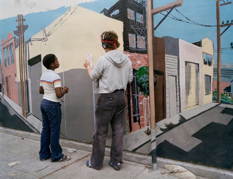 #23 Painting Mural, Langton Street, 1980