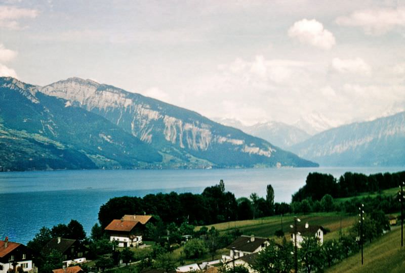 #44 View from Spiez towards Merligen and the Niederhorn, Switzerland