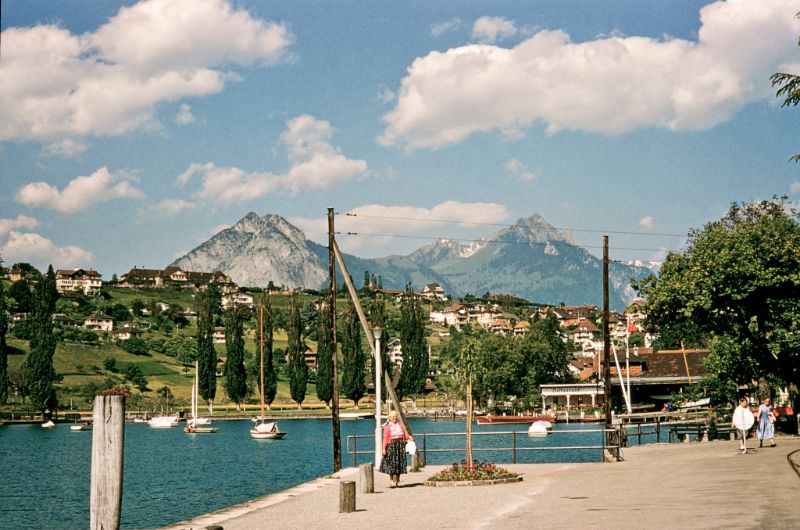 #49 Westerly View from the Wharf, Spiez, Switzerland