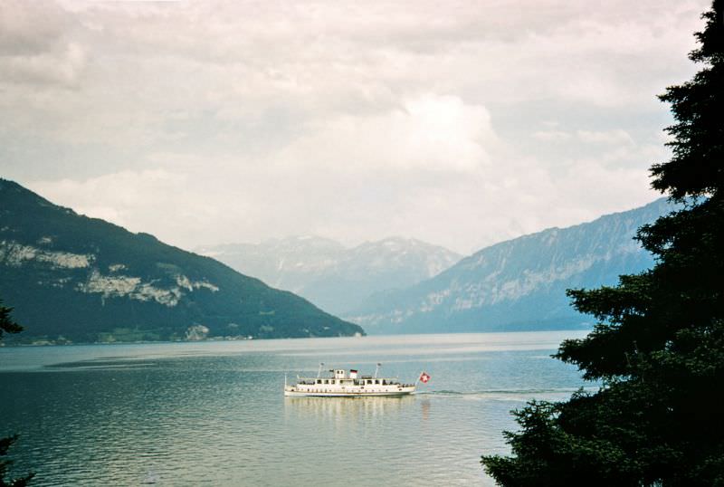 #57 Easterly view from Spiez (near Spiez Castle) of the Thunersee (Lake Thun), Switzerland