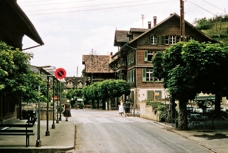 #37 Westerly view along Spycherstrasse, Gunten, Switzerland