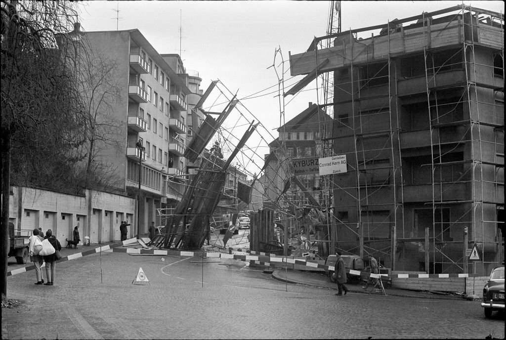#153 Scaffolding collapse Gasometerstrasse, Zurich, 1970