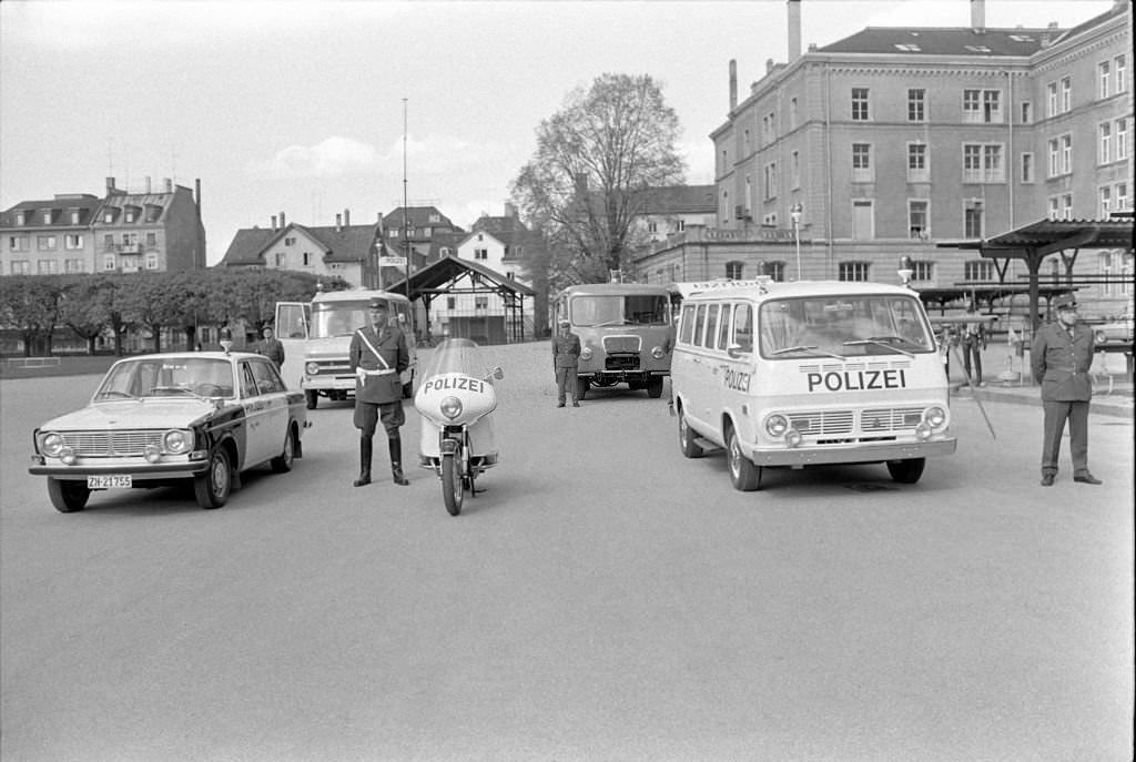 #173 Vehicle fleet, cantonal police, Zurich 1970