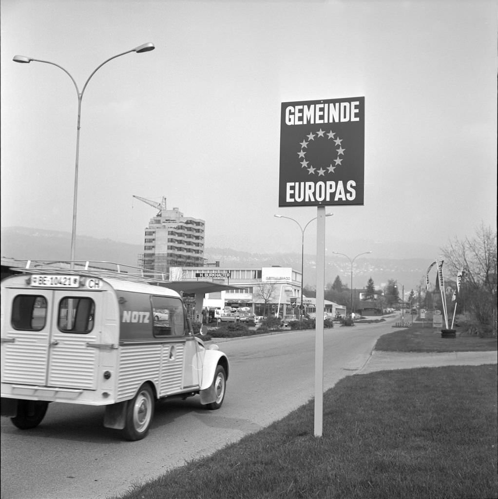#203 Biel, Gemeinde Europas Schild, 1970