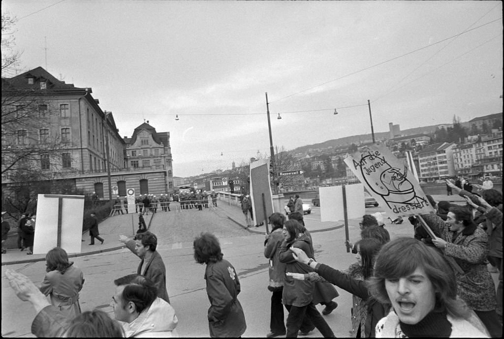 #228 Demonstration of “Bunkerjugend” in Zurich 1971