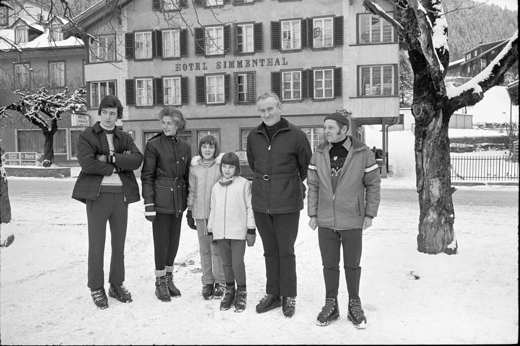 #246 Northern Ireland prime minister James Chichester-Clark, vacation in Gstaad 1971