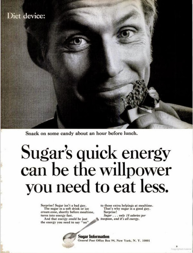 #9 Misleading Vintage Ads about the Dietary Benefits of Sugar from the 1960s by Sugar Information Inc. #9