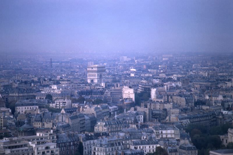 #104 View from Eiffel Tower, Paris, 1966