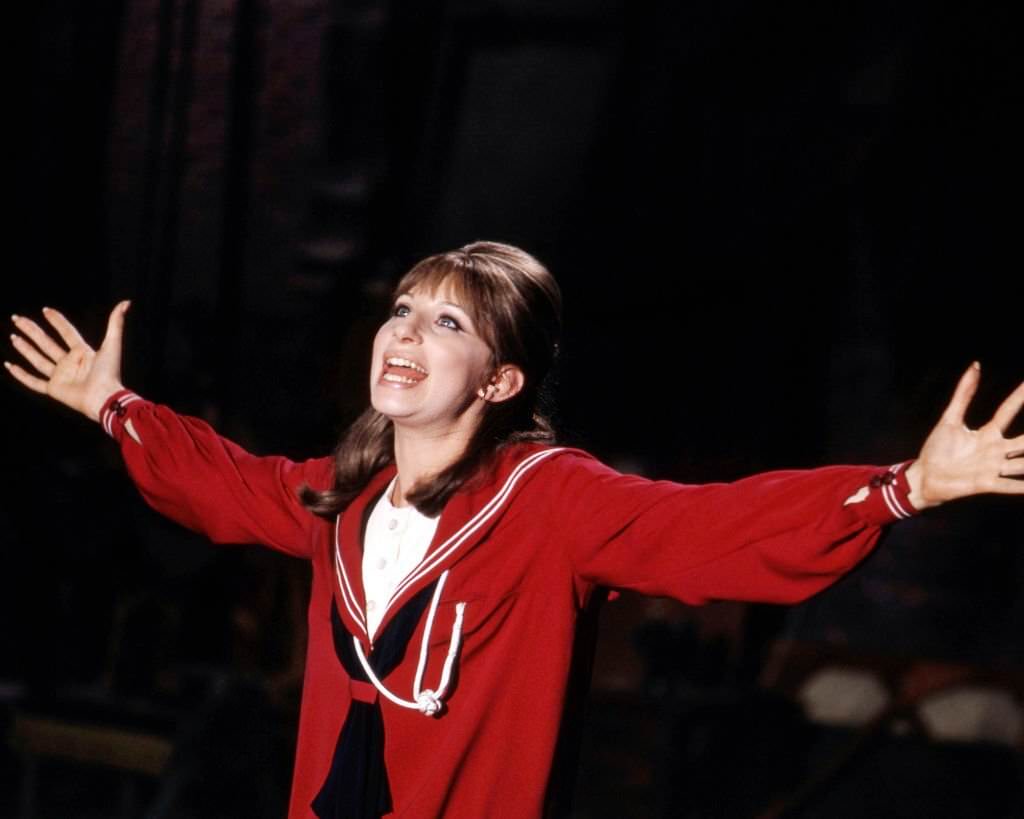 #2 Barbra Streisand (as Fanny Brice) sings in a scene from ‘Funny Girl’, 1968