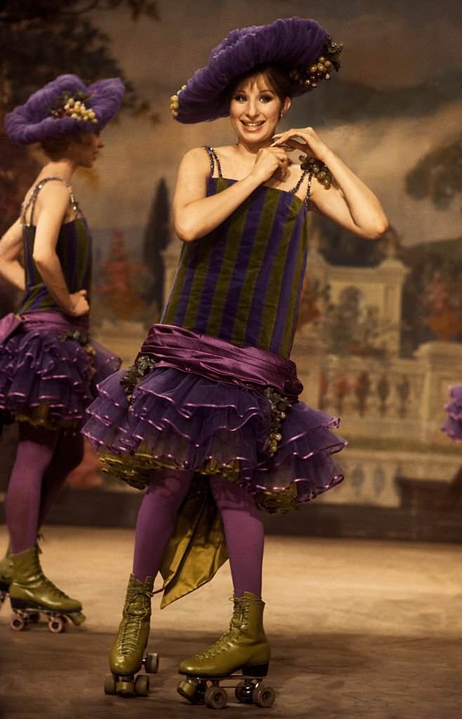 #22 Barbra Streisand on stage during the Broadway production of ‘Funny Girl’, 1968