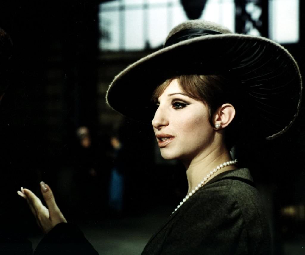 #38 Barbra Streisand on the set of ‘Funny Girl’, 1968