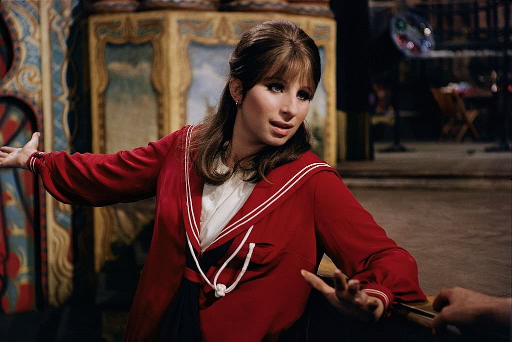 #5 Barbra Streisand during the filming of ‘Funny Girl’, 1968