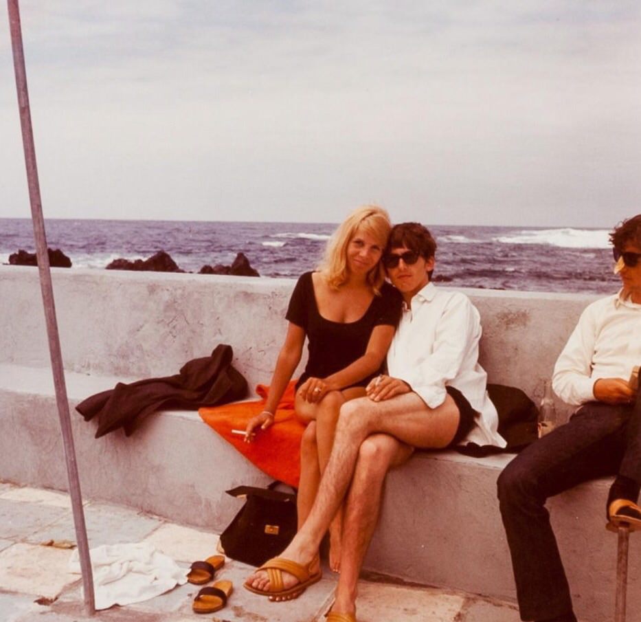 #5 George Harrison and Astrid Kirchherr in Tenerife, April 1963.