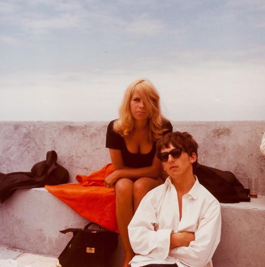 #9 George Harrison and Astrid Kirchherr in Tenerife, April 1963.