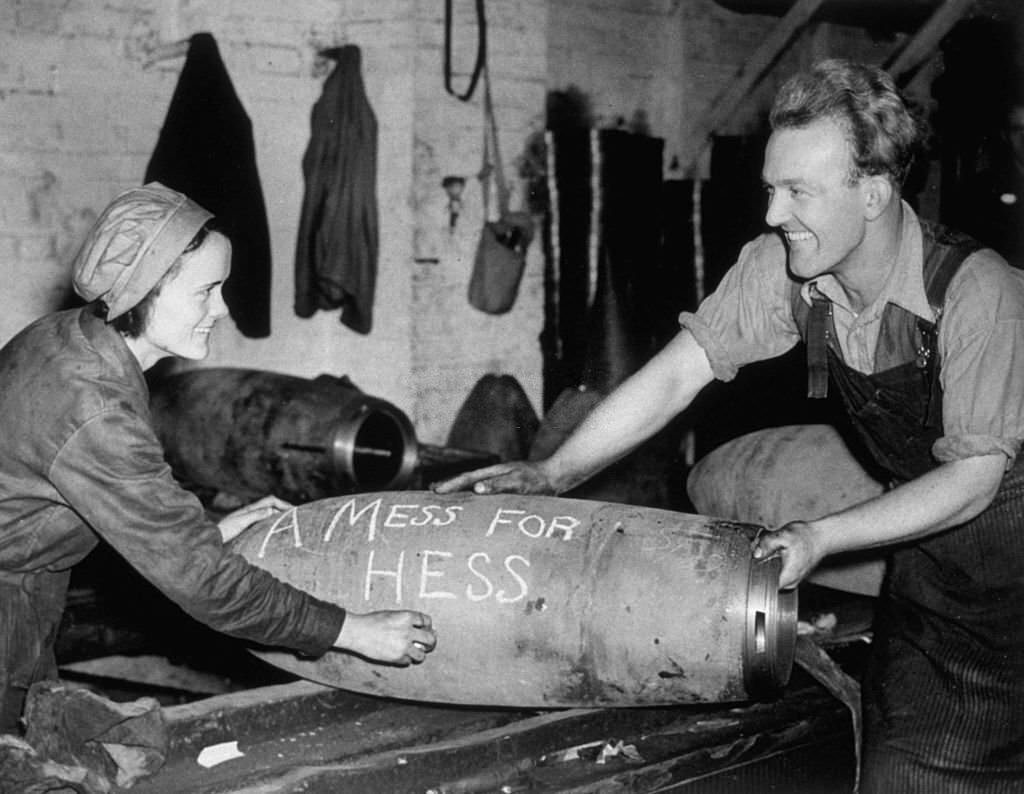 #30 A typical message chalked on bombs at munitions factories throughout Britain, 1939