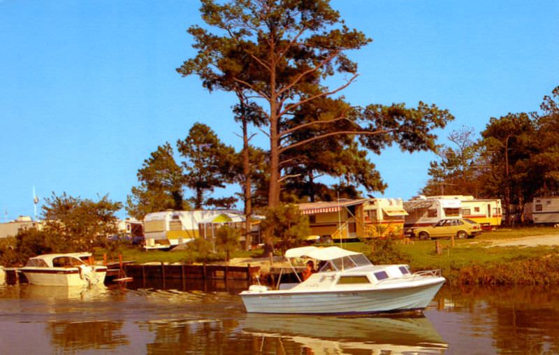 #15 Treasure Beach Campground Travel Trailer Park, Little Assawoman Bay, Fenwick Island, Delaware