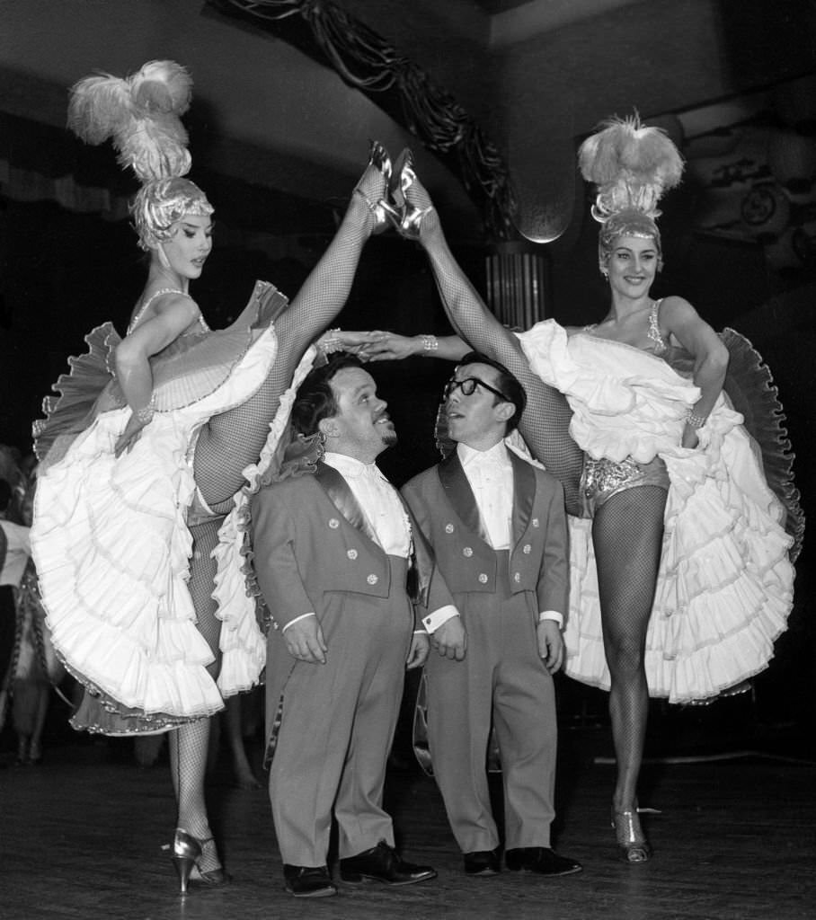 #40 The Moulin Rouge cabaret presents its new revue Le French cancan in Paris, 1961
