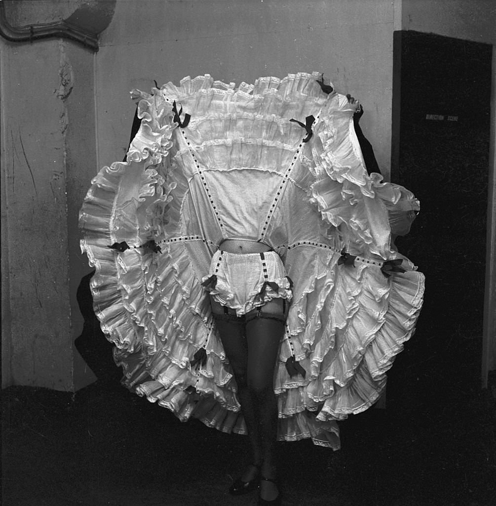 #51 Legs on view during the cancan, 1955.