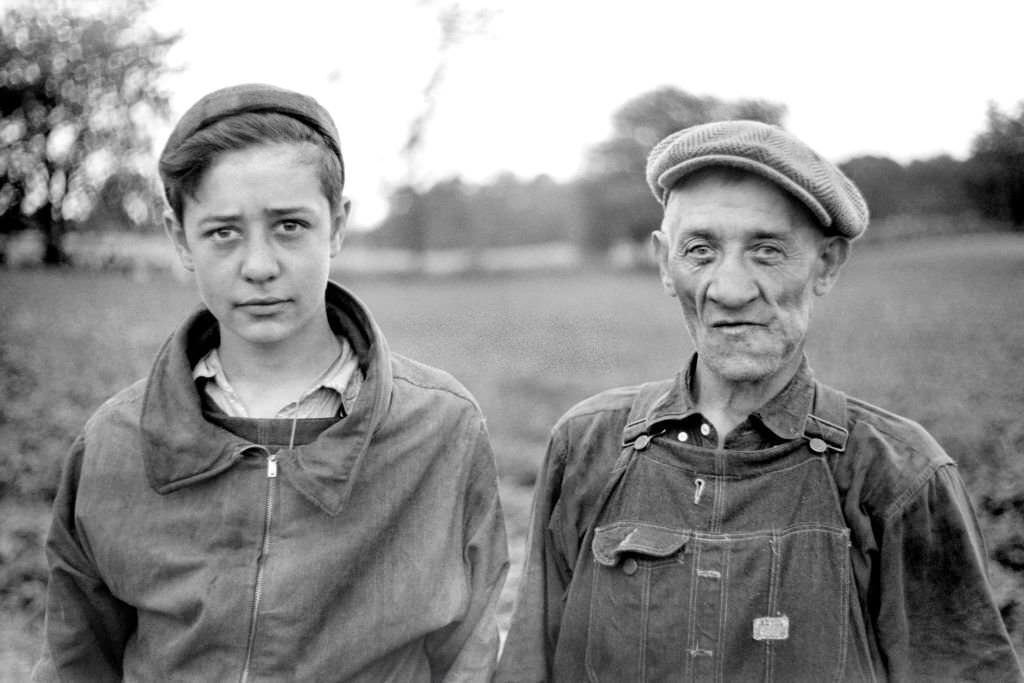 #25 Father and Son from Chicago Picking Strawberries, July 1941